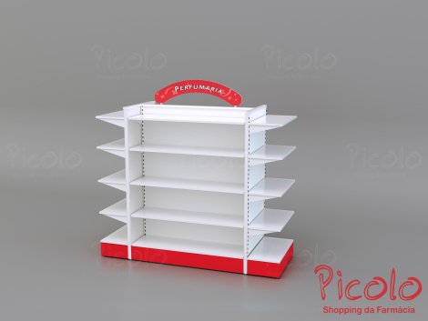 Gondola em aço simples - moveis para farmacia